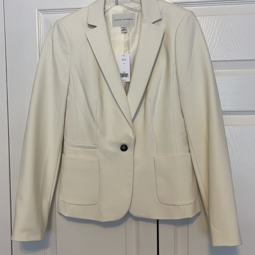 NWT Banana Republic Ivory Jacket.